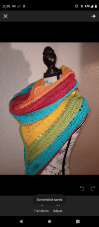 Image 3 of Rainbow Hooded Scarf