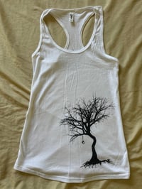 Image 3 of Tree with Headphones Racerback Tank 