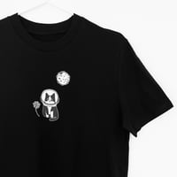 Image 1 of T-SHIRT THE_NK_CAT BLACK UNISEX