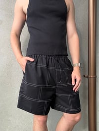 Image 4 of RECYCLED MERINO BAGGY BOXER - BLACK