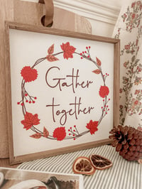 Image 1 of SALE! Gather Together Plaque