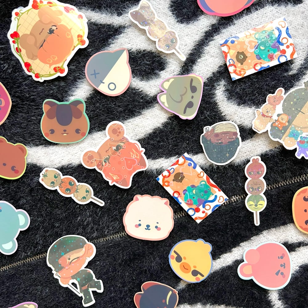 Image of mystery stickers!