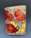 SECOND - “Cornfield flowers” flambé lustre vase