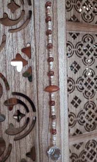 Image 3 of 13 inch Burgundy Glass Bead Suncatcher