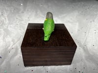 Image 10 of Handmade Custom Engraved Senegal Parrot To Your Photos Bird Urn Figurine Pet Portrait Memorial