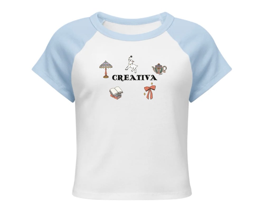 Image of Creativa Ranglan Sleeve Baby Tee 