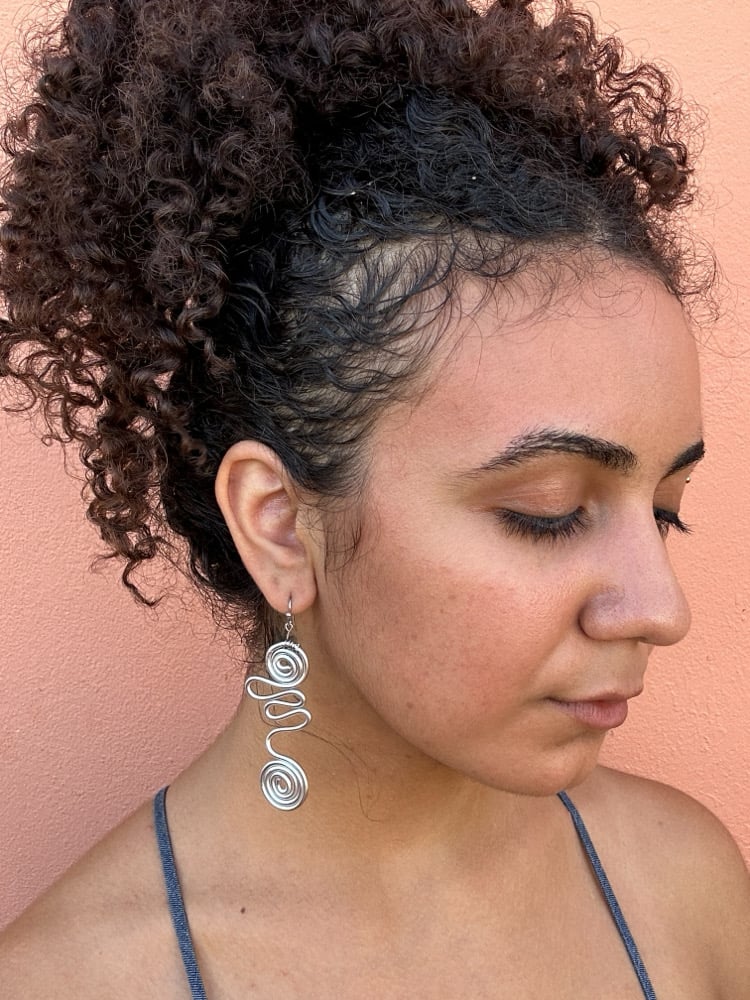 Image of ✧Aluminum Spiral Earrings