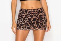 Cheetah Print Mini Skirt 