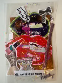 “Ate and left no crumbs” Laminated Collage