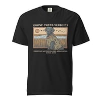 Image 1 of Christian Waterfowlers Raise Goose Creek Supplies Black Lab Unisex garment-dyed heavyweight t-shirt