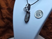 Image 1 of Gorgeous Quartz with Tourmaline pendant 