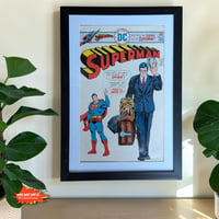 Image 1 of 1976 Vintage Superman #296 Framed Comic | 50 Year Old DC Wall Art | Bronze Age Key Storyline