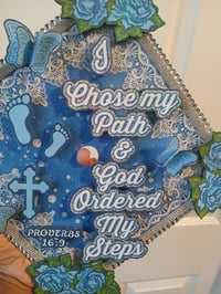 Image 2 of 3D Biblical Glam Graduation Cap