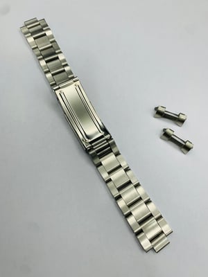 Image of 18mm Seiko curved lugs stainless steel gents watch strap,New.(MU-16)