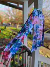 Image 2 of Mom I’m Scared Come Pick Me Up Possum, Long Sleeve Tie Dye Shirt Size Small