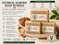 Image 2 of Almond Oatmeal Soap Bundle 