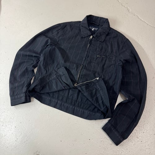Image of 2000s Armani Jeans Plaid Jacket, Size Medium
