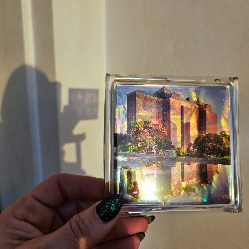Image of Iridescent Castle in the Sky Square Coaster