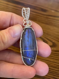 Image 2 of Gray Labradorite Pendant 