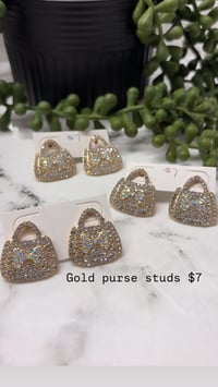 Image 4 of Gold studs PICK INSIDE 