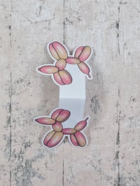 Image 4 of Pink Balloon Dog Magnetic Bookmarks