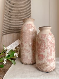 Pale Pink Floral Bottles ( 2 Sizes )