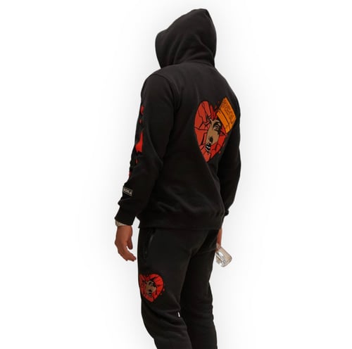 Image of Brocken Heart SweatSuit Red
