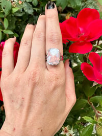 Image 3 of Cotton Candy Agate Ring (Square)