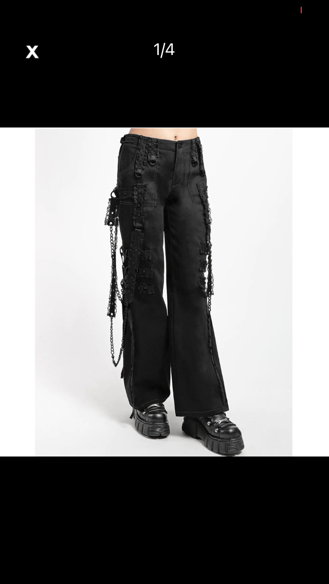 Tripp NYC - Midnight Dark Street Chain Pants standard fit Tripp NYC - Midnight Dark Street Chain Pants standard fit