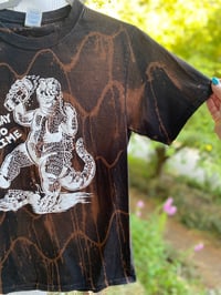 Image 3 of SMALL Be Gay Do Crime Godzilla Bleach Dye Shirt H28