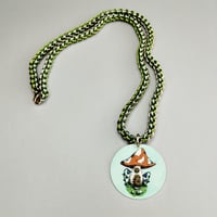 Image 3 of Mushroom Cottage + Spiral Chainmaille Necklace