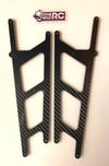BoneHead RC upgraded primal dragster carbon wing supports 
