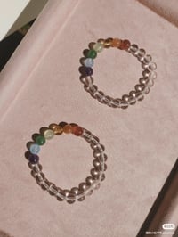 Image 8 of rainbow candy color bracelet彩虹糖色水晶手链