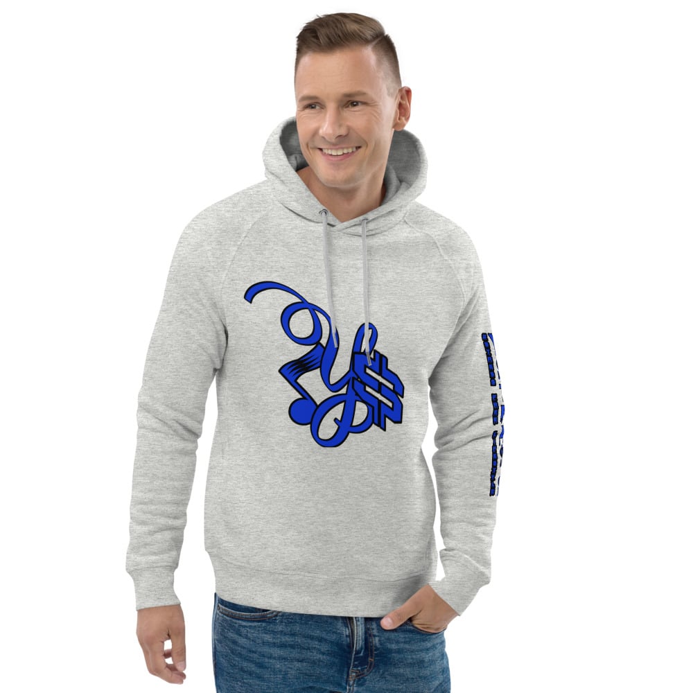 Image of YSDB Exclusive Blue and Black Unisex pullover hoodie