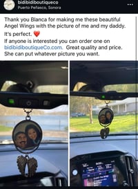 Image 3 of Angel Wings Car Charm