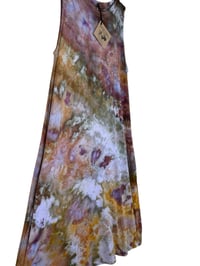 Image 5 of S Jersey Knit Pocket Tank Dress in Earthy Watercolors Ice Dye