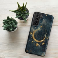 Image 20 of Blue and Gold Celestial Moons Design Tough Case for Samsung®