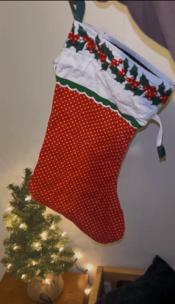 Drawstring Closure Christmas Stocking