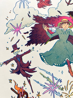 Large Howl's Moving Castle Print