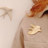 Image 3 of Bird broche 