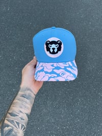 Image 4 of PINK BRIM COTTON CANDY CHICAGO CUBS CUSTOM FITTED CAP