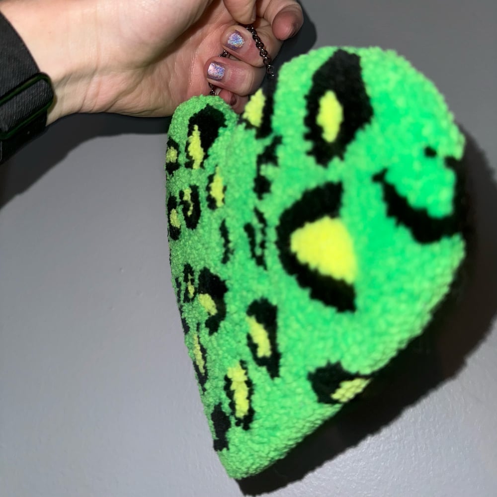 Image of Leopard Print Rug Hearts