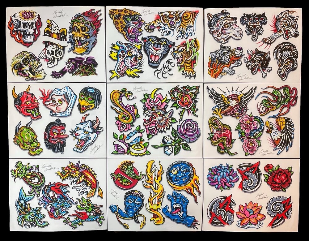 Image of 9 Sheet Flash Set by Lenny