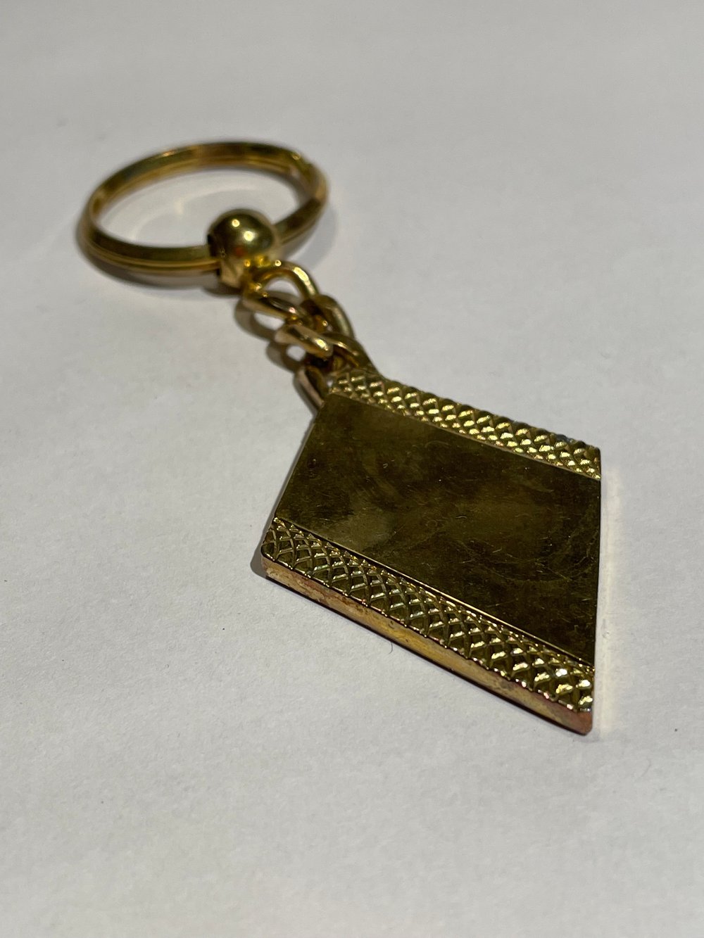 Image of Brass Diamond Keychain 
