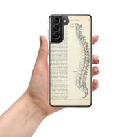 Image 9 of Antique Bookpage Anatomical Illustration Human Spine Clear Case for Samsung®