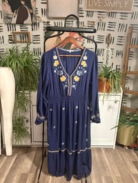 Image 1 of Blue Boho dress 