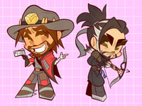 Image 2 of OW DPS STICKERS