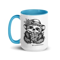 Image 5 of Lady Rosey The Sloth Mug Line Art by CrystalsArtPaws