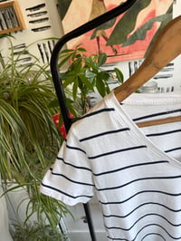 Image 2 of Primark Blue and white stripe tee 
