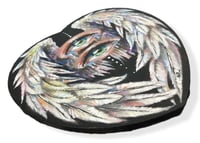 Image 2 of “KEEP TOUR ANGELS CLOSE” ORIGINAL PAINTING BY NIKITA ROSALIND 10”x10” 